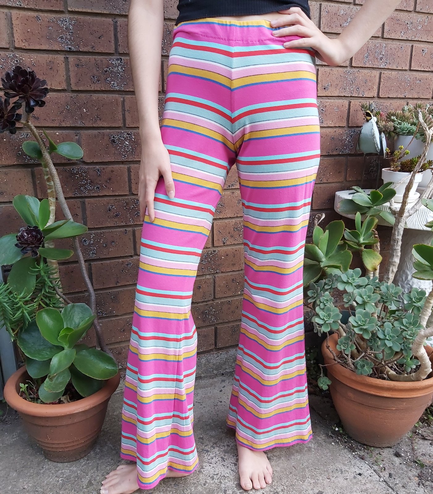 Striped flares sales